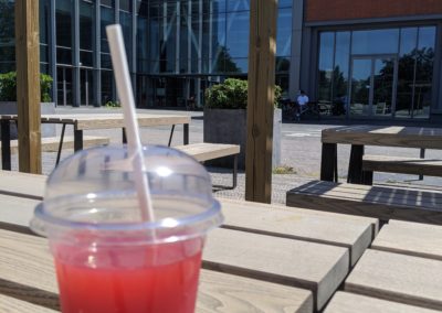 Boissons fraîches au B’twin village à Lille